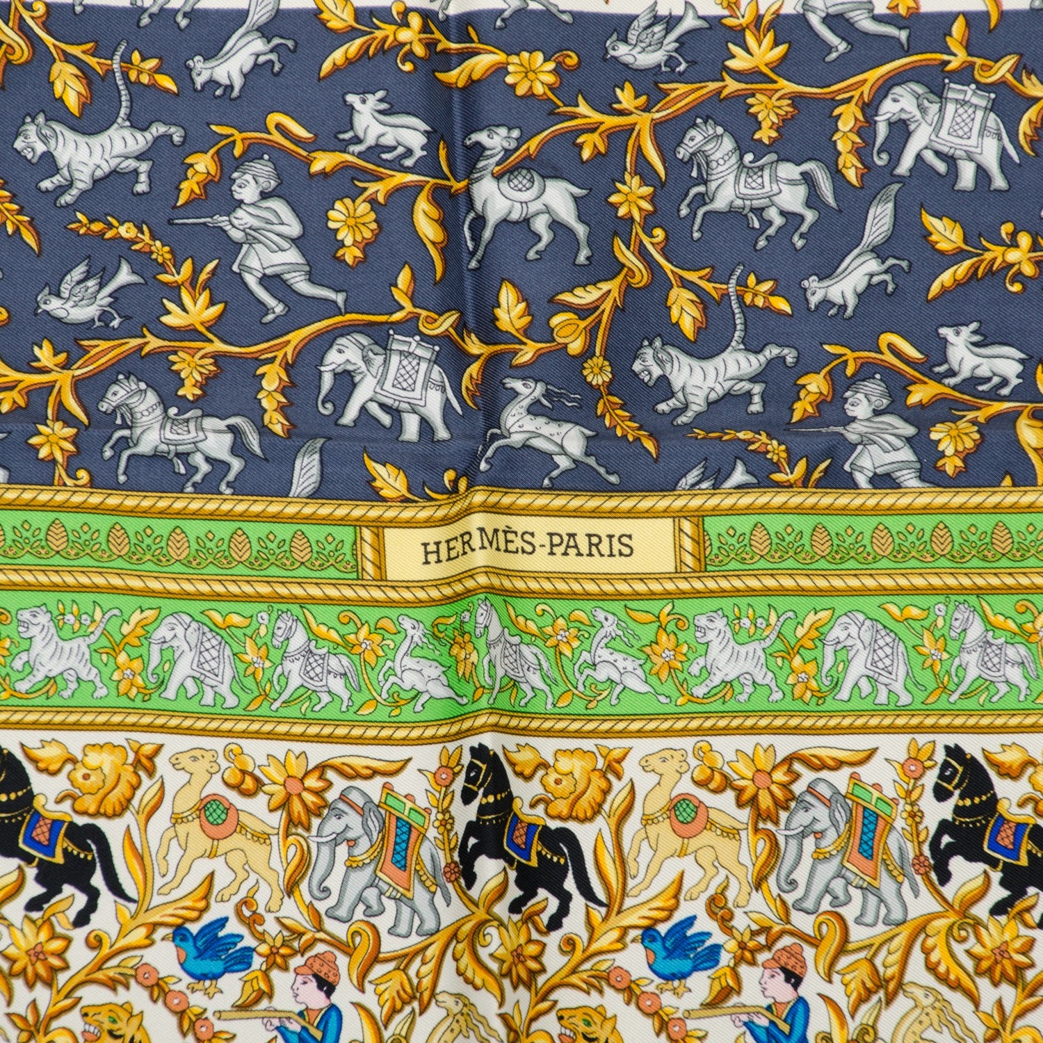 Hermes Silk Chasse En Inde Scarf 90 4 of 6