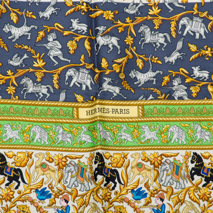 Hermes Silk Chasse En Inde Scarf 90 4 of 6