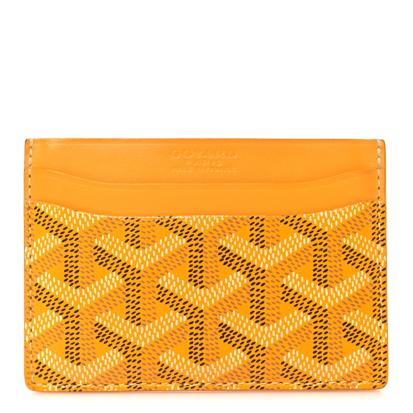 Goyardine Saint Sulpice Card Holder Yellow