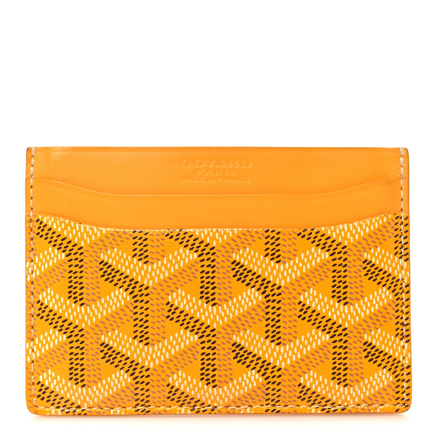 Goyard Goyardine Saint Sulpice Card Holder Yellow 1 of 9