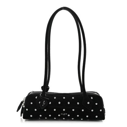 Alaia Nubuck Studded Small Le Teckel Bag  Black 1 of 8