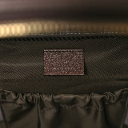 Gucci GG Supreme Monogram Textured Calfskin Web Small Ophidia Vanity Cosmetic Case Beige Ebony New Acero 6 of 12