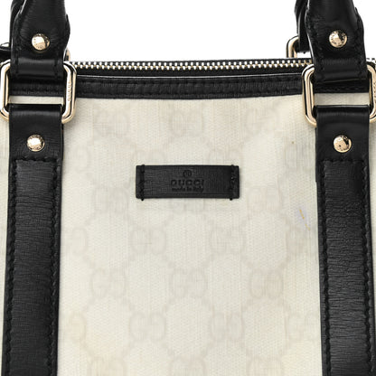 Gucci GG Plus Monogram Small Joy Boston White Black 7 of 9