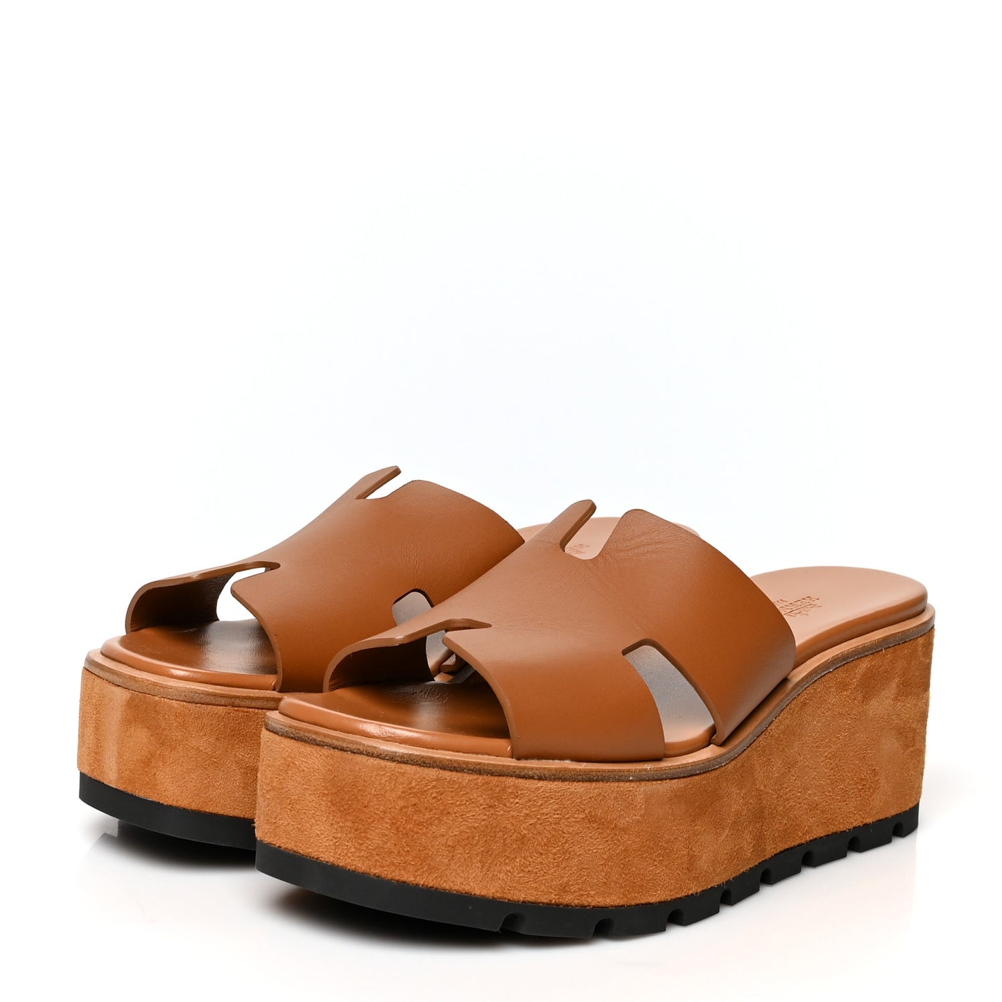 Calfskin Suede Eze 30 Sandals 38 Naturel