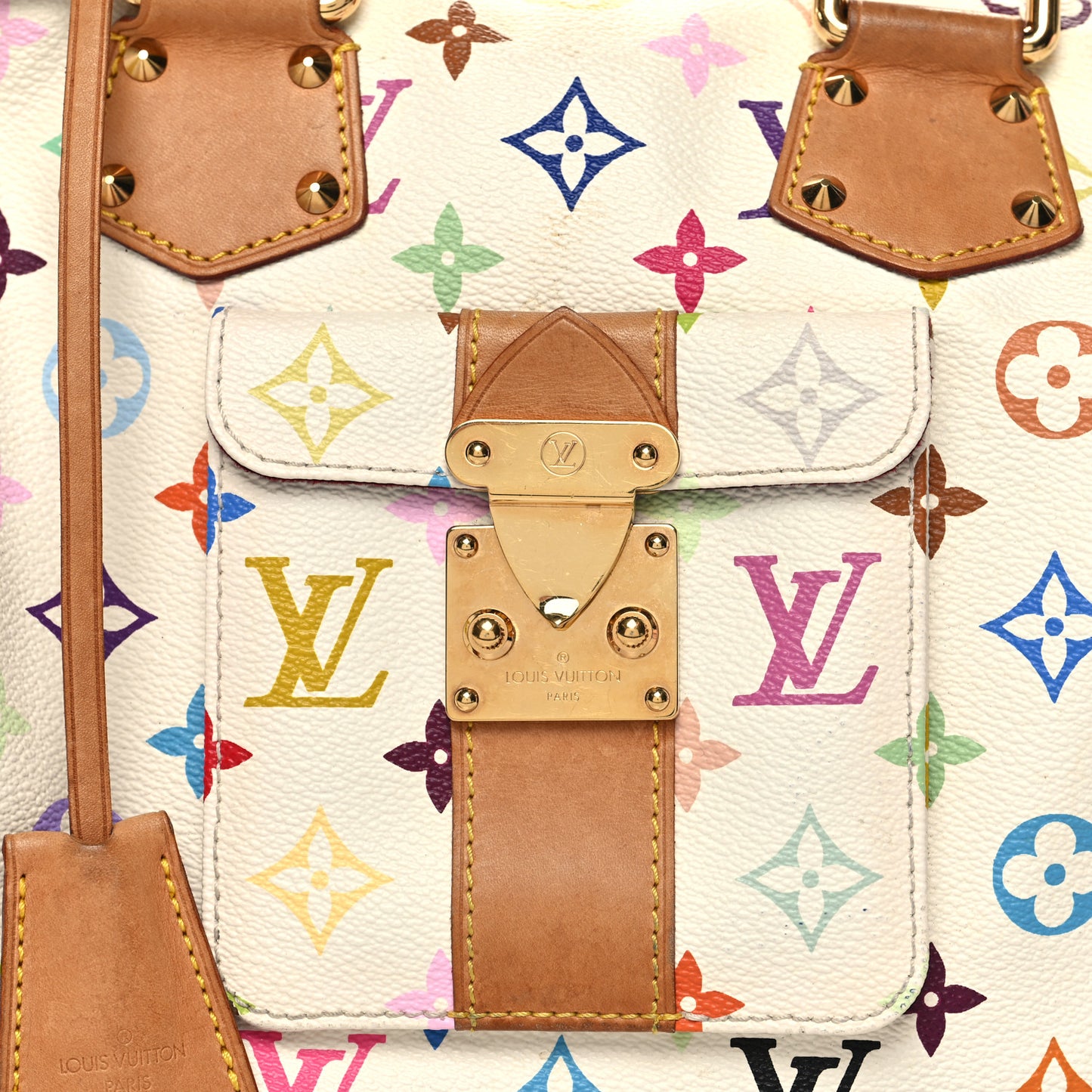 Monogram Multicolor Speedy 30 White