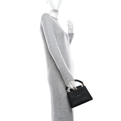 Louis Vuitton Taurillon Mini Capucines Black 2 of 9