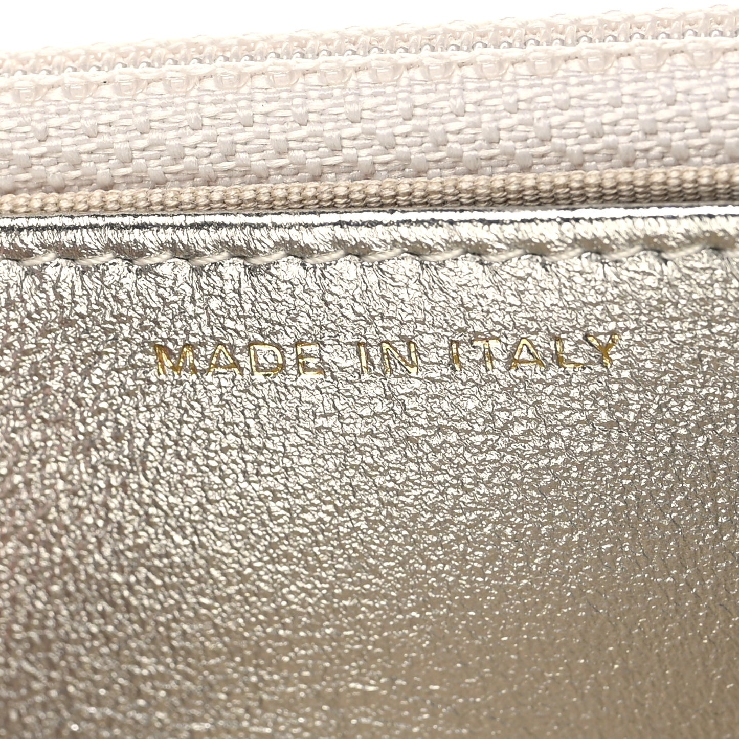 Gradient Metallic Lambskin Quilted Like A Wallet Wallet On Chain WOC Gold Pink