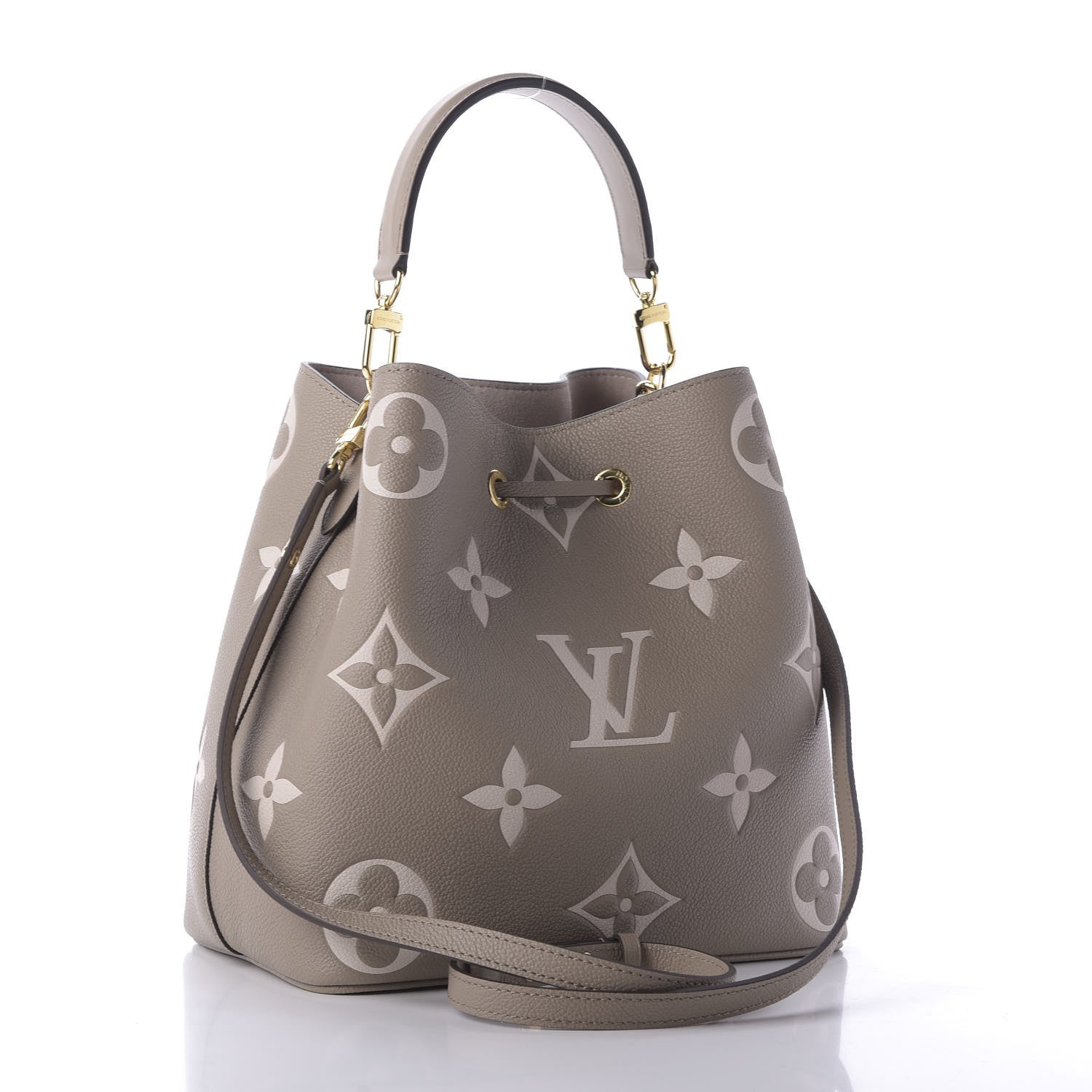 Louis Vuitton Empreinte Monogram Giant Neonoe MM Tourterelle Creme 3 of 9