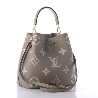 Louis Vuitton Empreinte Monogram Giant Neonoe MM Tourterelle Creme 3 of 9