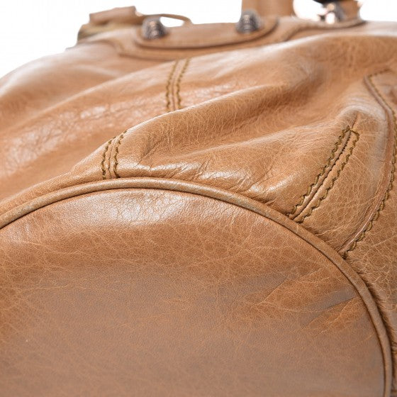 Balenciaga Agneau Giant 12 Rose Gold Hardware Mini Pompon Cumin 10 of 10