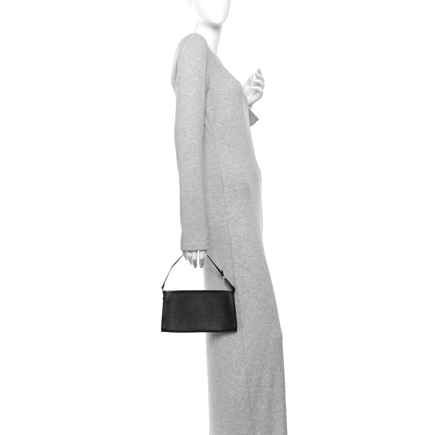 Louis Vuitton Epi Pochette Accessories 24 Black 2 of 10