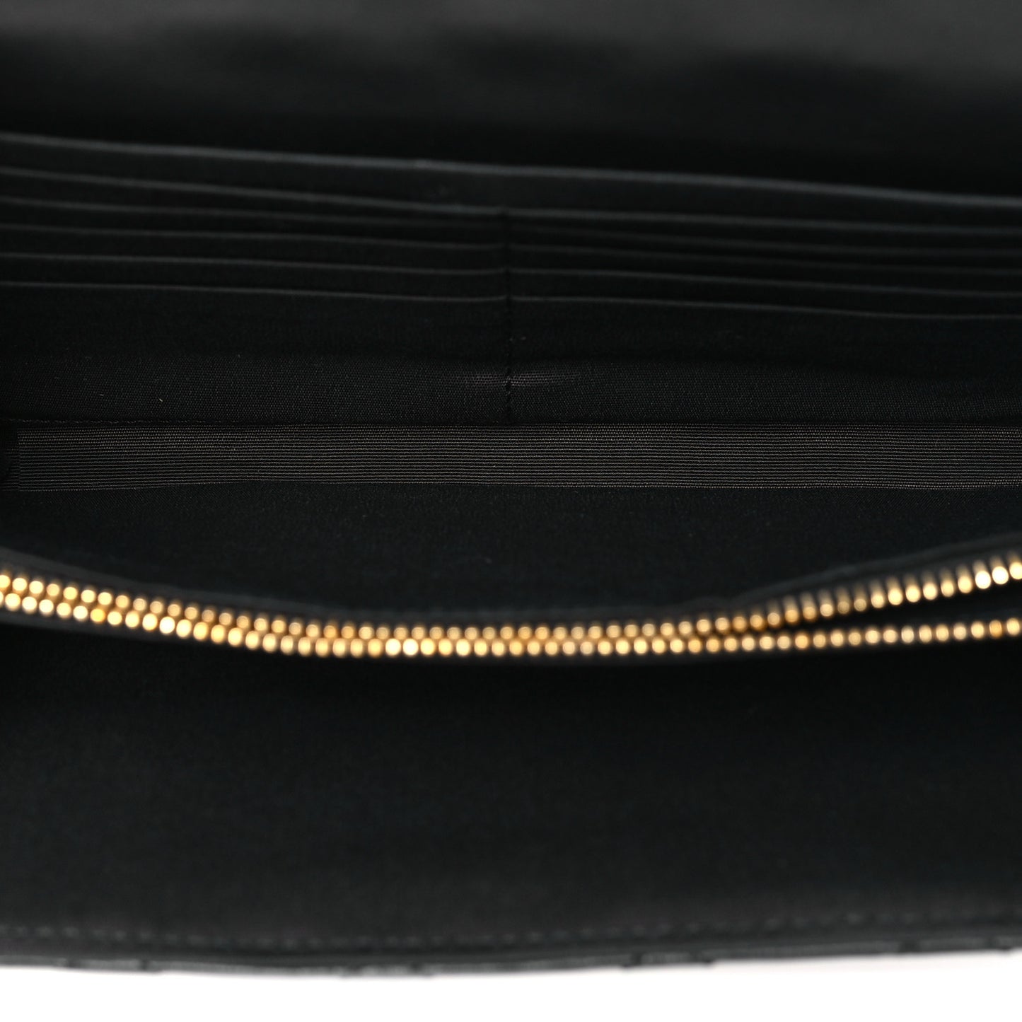 Lambskin Quilted Medusa Wallet On Chain Crossbody Black