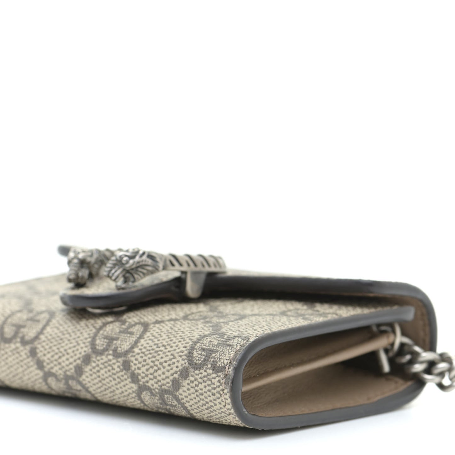 GG Supreme Monogram Dionysus Coin Purse Taupe