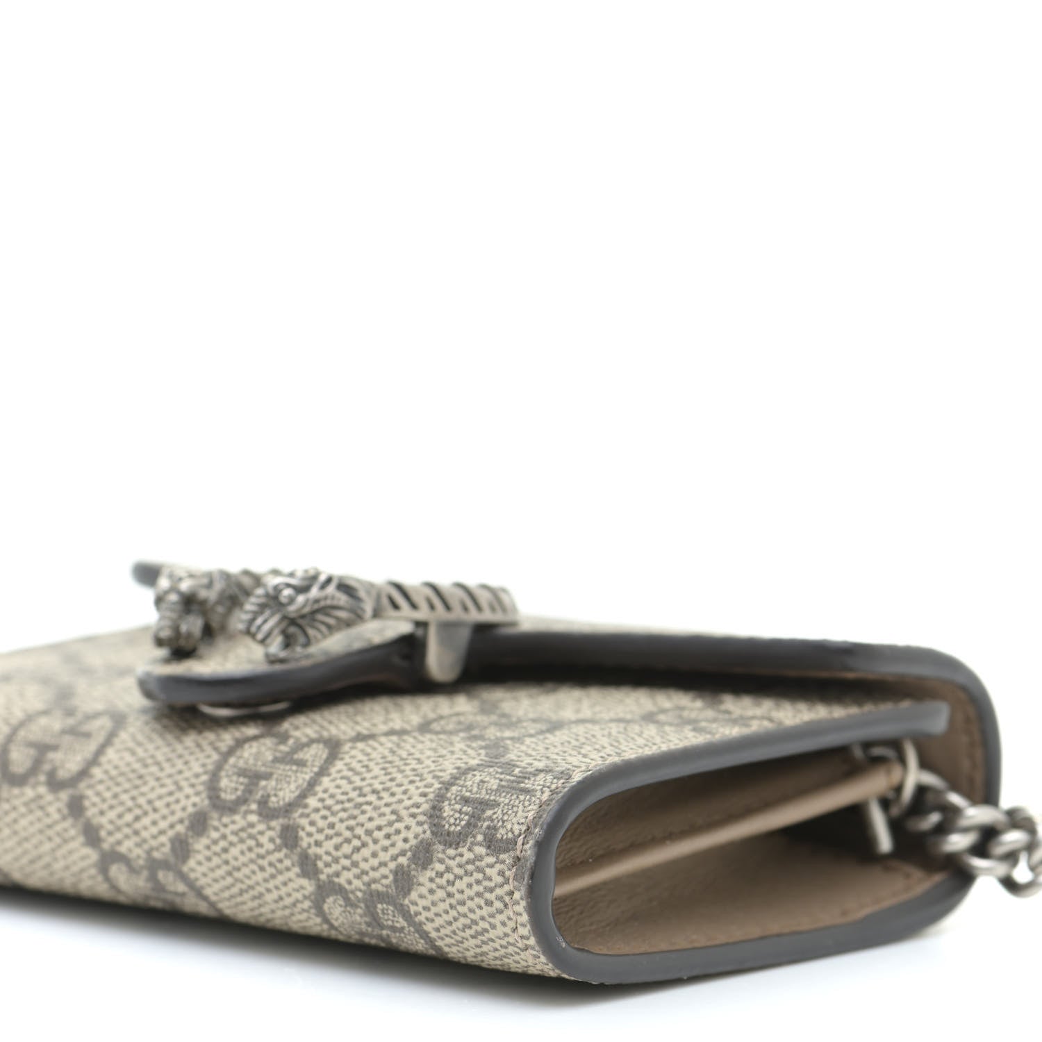 Gucci GG Supreme Monogram Dionysus Coin Purse Taupe 8 of 10