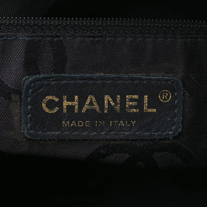 Chanel Patent Perforated Camelia Hobo Black 6 of 9