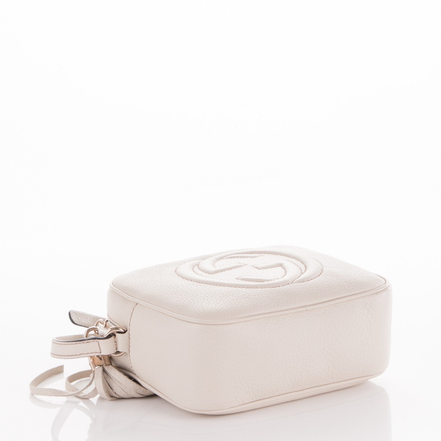 Gucci Pebbled Calfskin Small Soho Disco Bag Off White 4 of 7