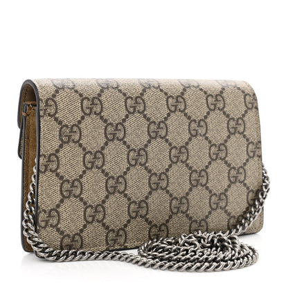 Gucci GG Supreme Monogram Super Mini Dionysus Shoulder Bag Taupe 2 of 9