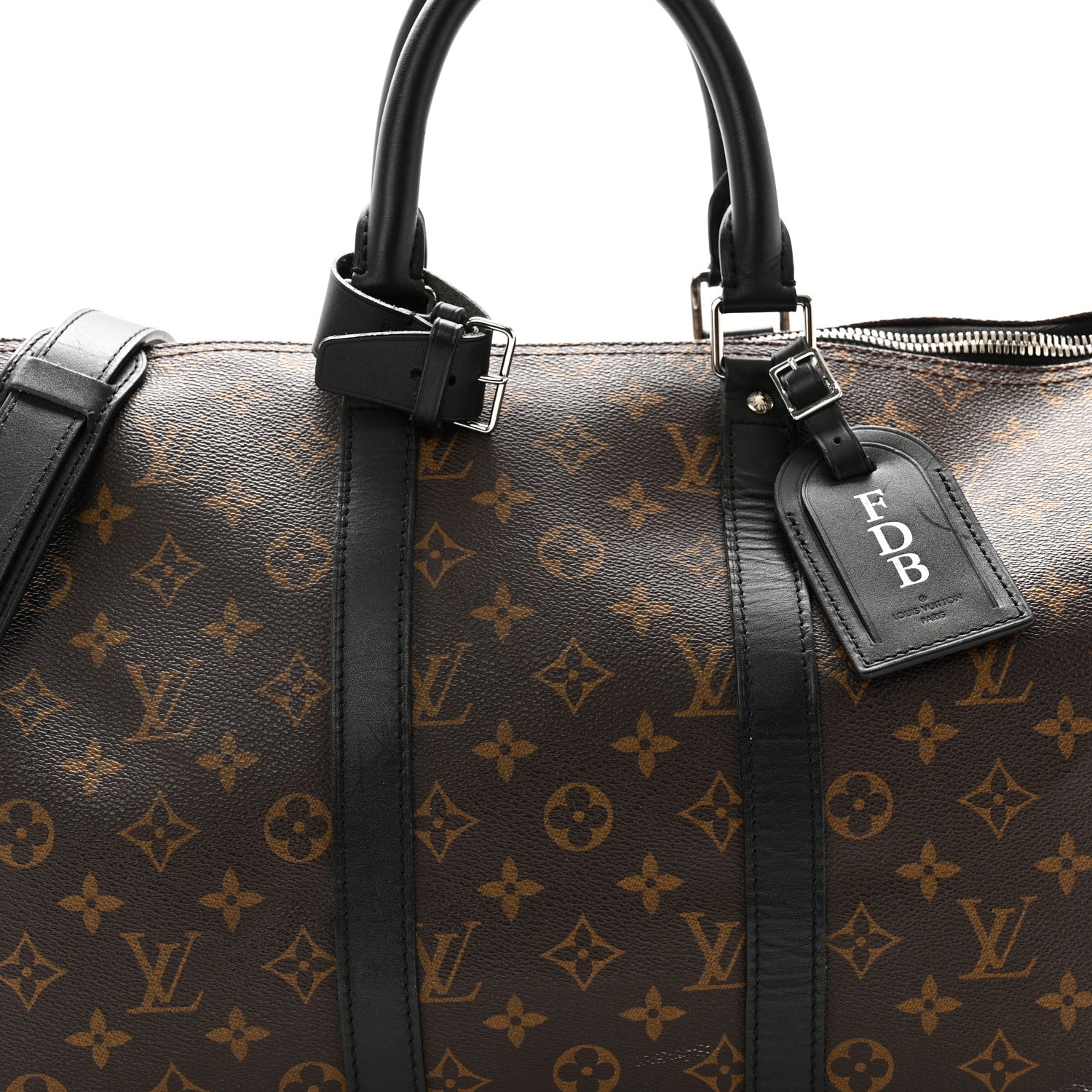 Louis Vuitton Monogram Macassar Keepall Bandouliere 45 8 of 14