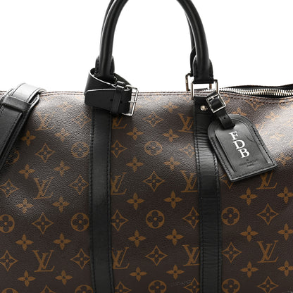 Louis Vuitton Monogram Macassar Keepall Bandouliere 45 8 of 14
