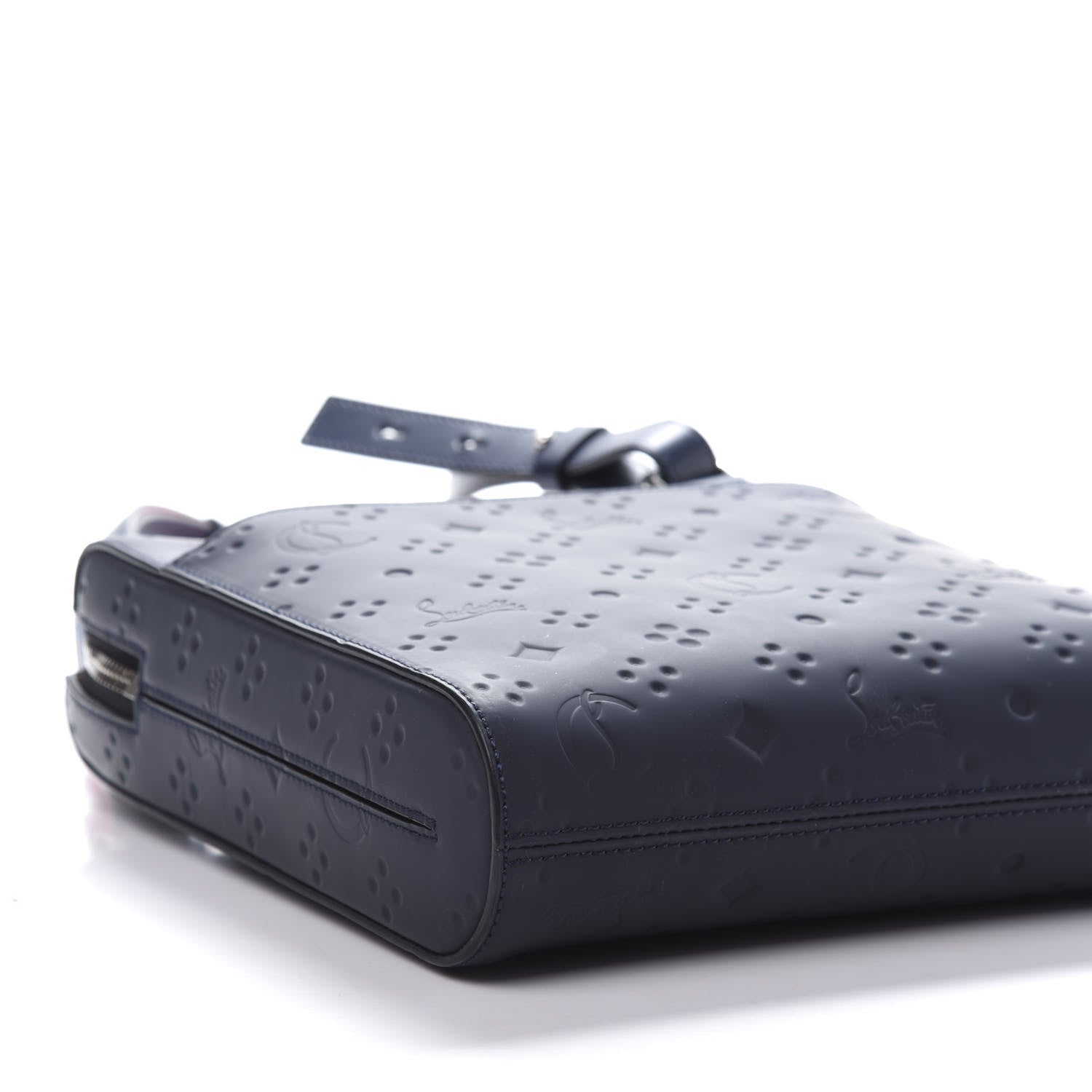 Christian Louboutin Calfskin Bench Medium Reporter Navy 6 of 9