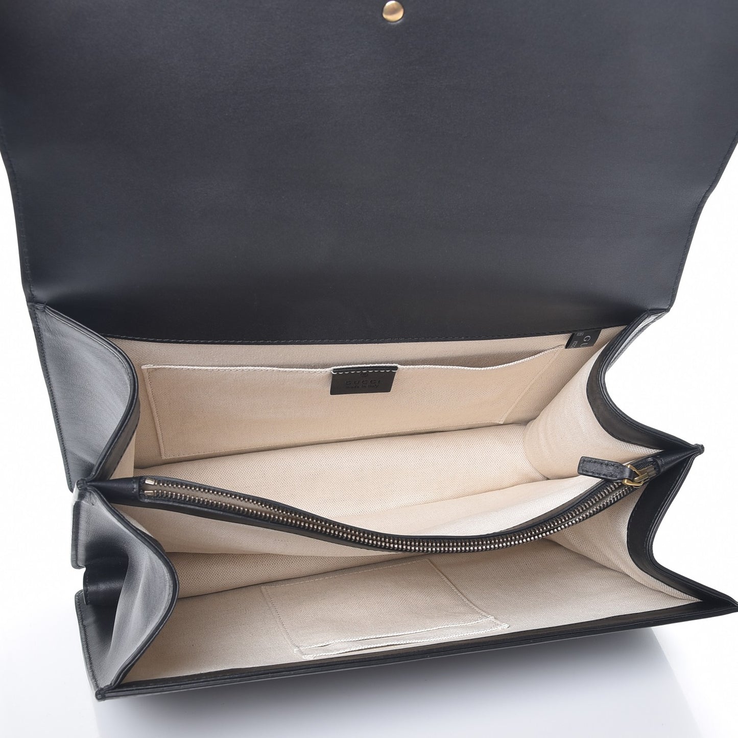 Calfskin Bamboo Web Large Dionysus Top Handle Bag Black Bright Evergreen Hibiscus Red