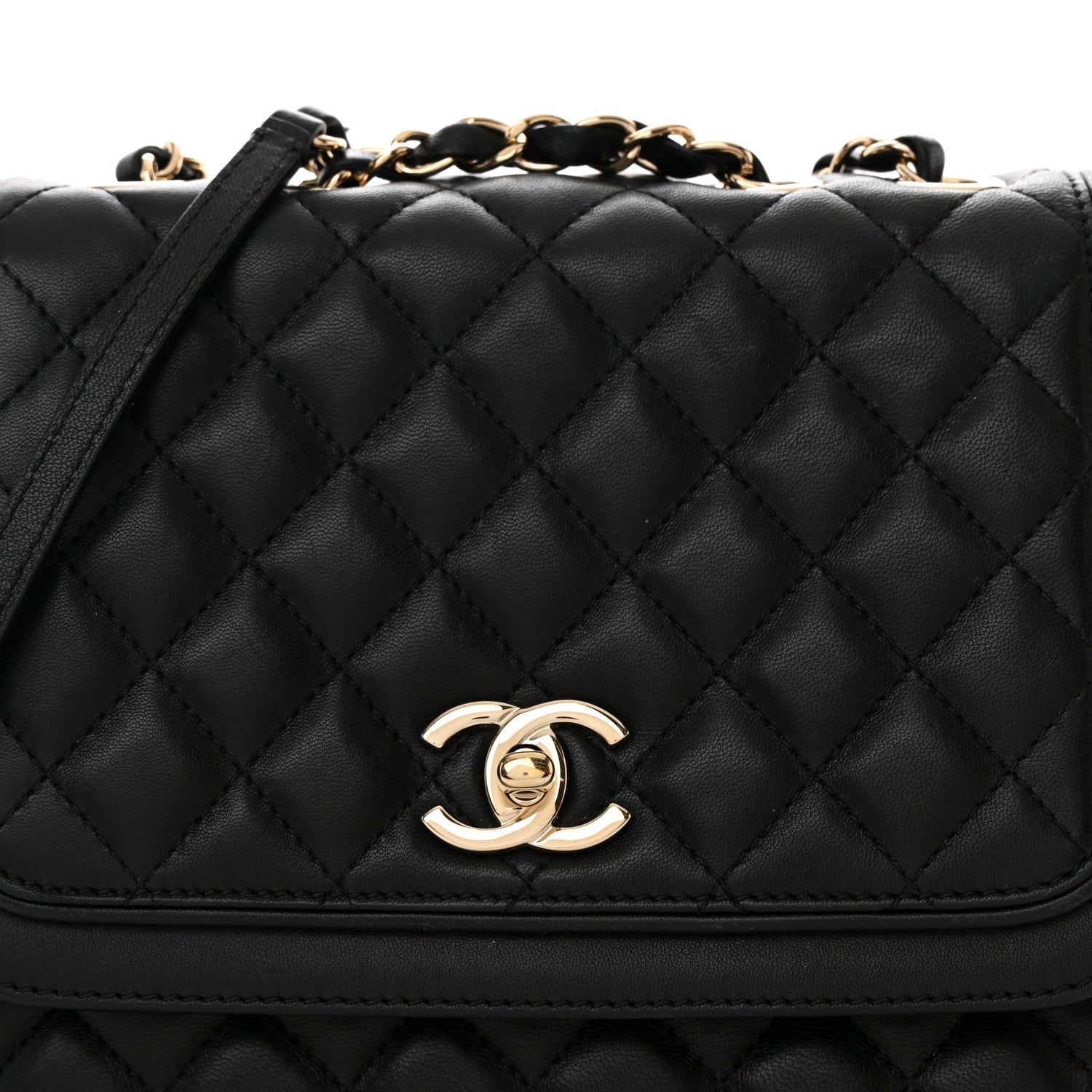 Chanel Lambskin Quilted Medium Lovely Day Flap Black 8 of 13