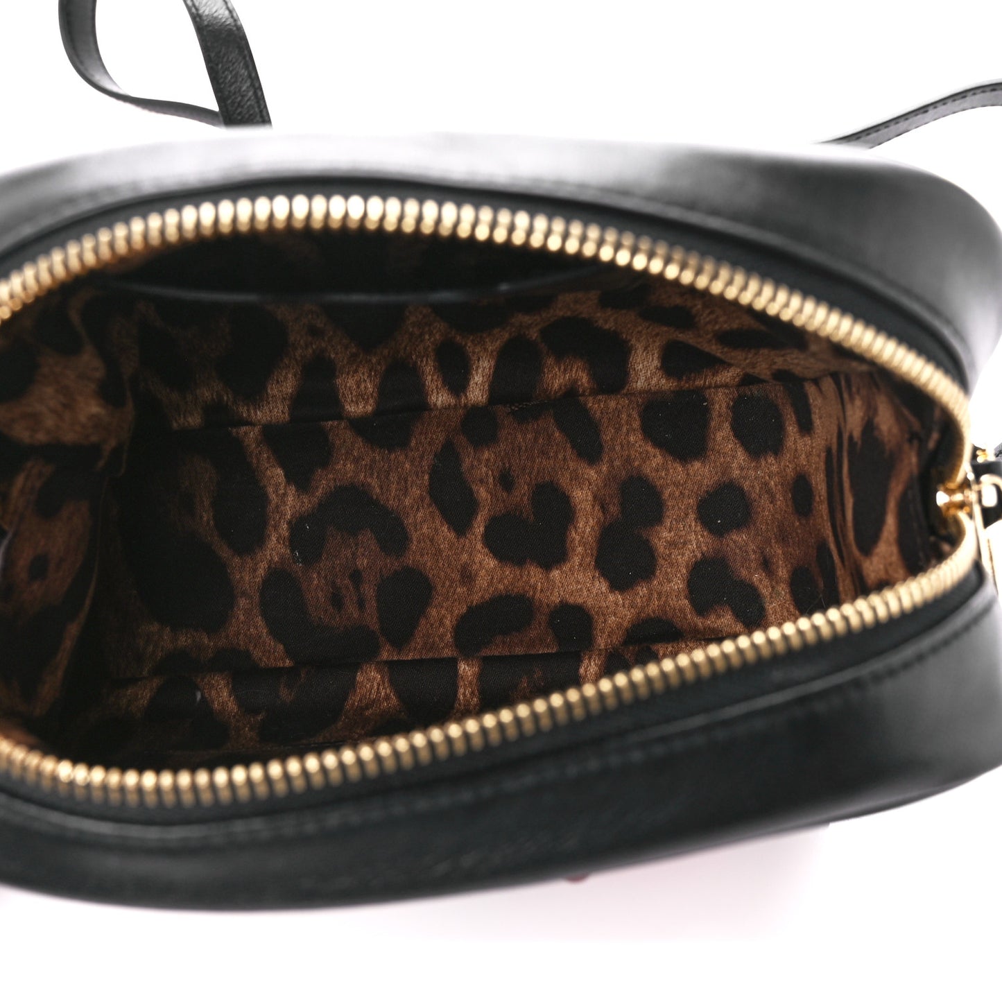Lambskin Quilted Devil Patch Glam Crossbody Black