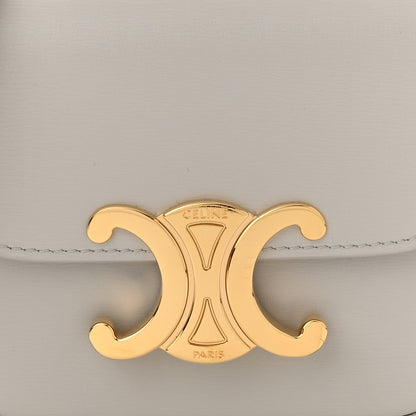 Celine Shiny Calfskin Mini Triomphe Chalk 8 of 10