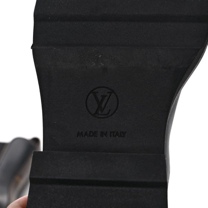 Louis Vuitton Calfskin Monogram Beaubourg Ankle Boots 39.5 Black 6 of 9