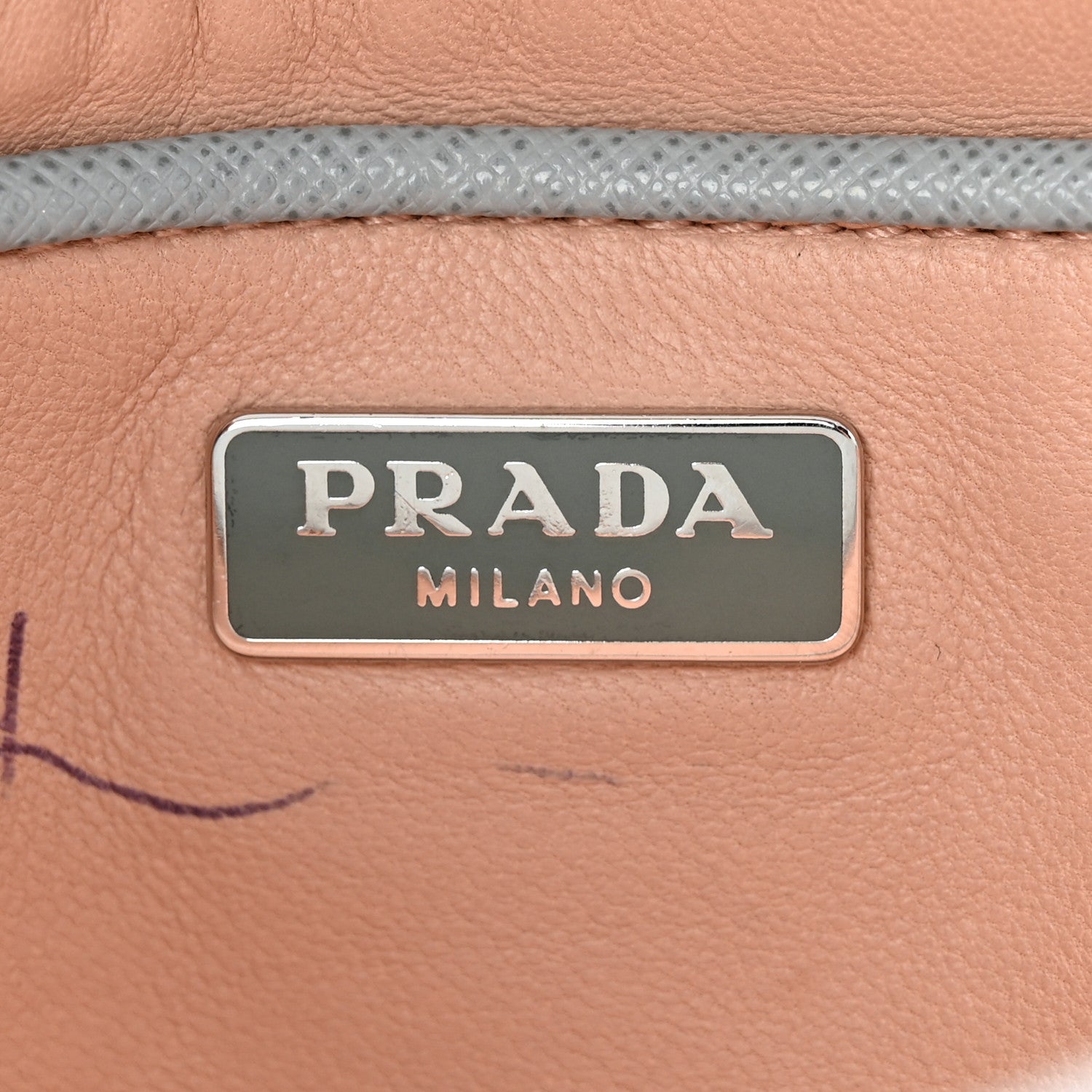 Prada Saffiano Lux Sound Top Handle Light Blue 6 of 17