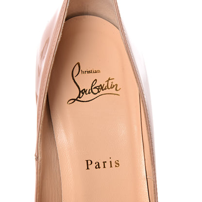 Christian Louboutin Patent New Very Prive 120 Pumps 37.5 Nude 11 of 12