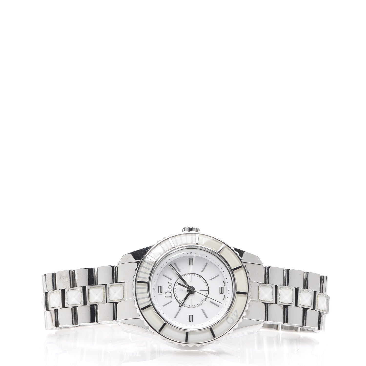 Christian Dior Stainless Steel Sapphire 29mm Christal Quartz Watch 2 of 5