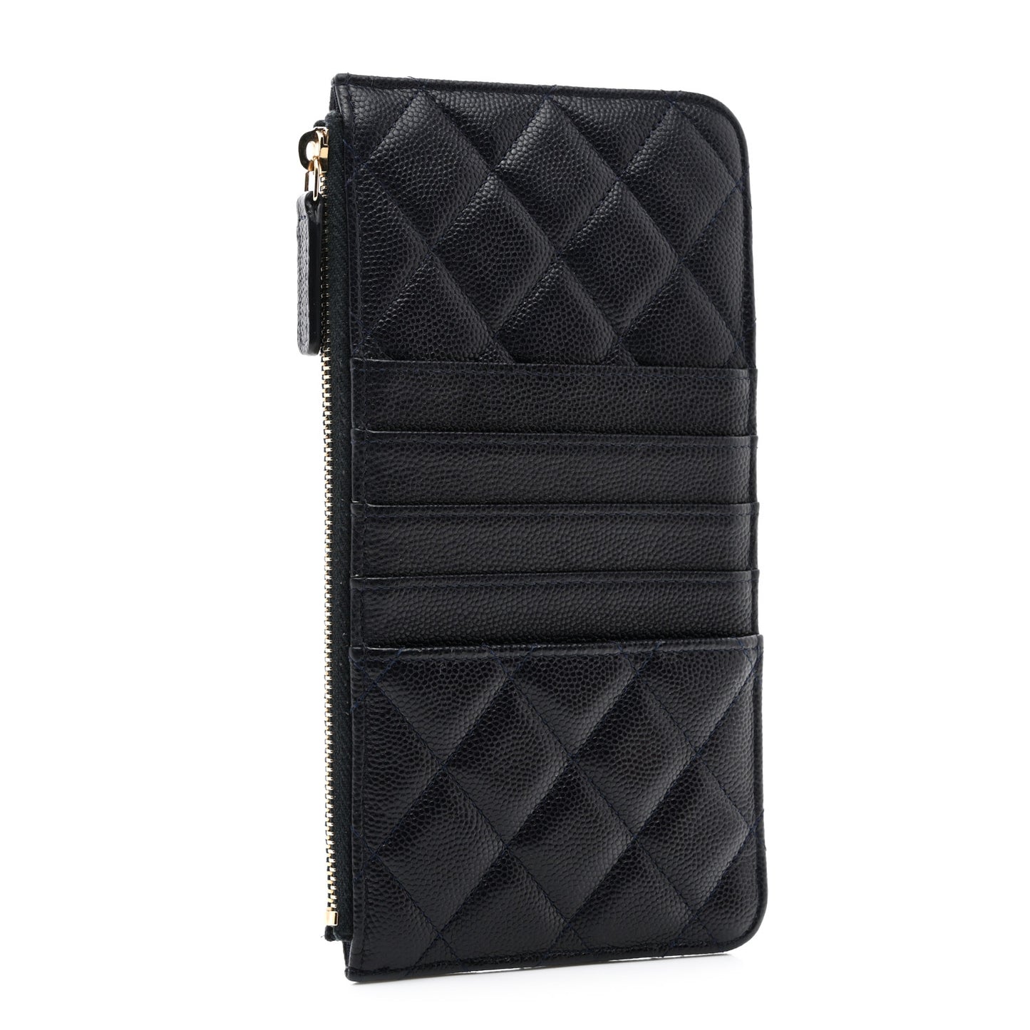 Caviar Quilted Classic iPhone Pouch Navy