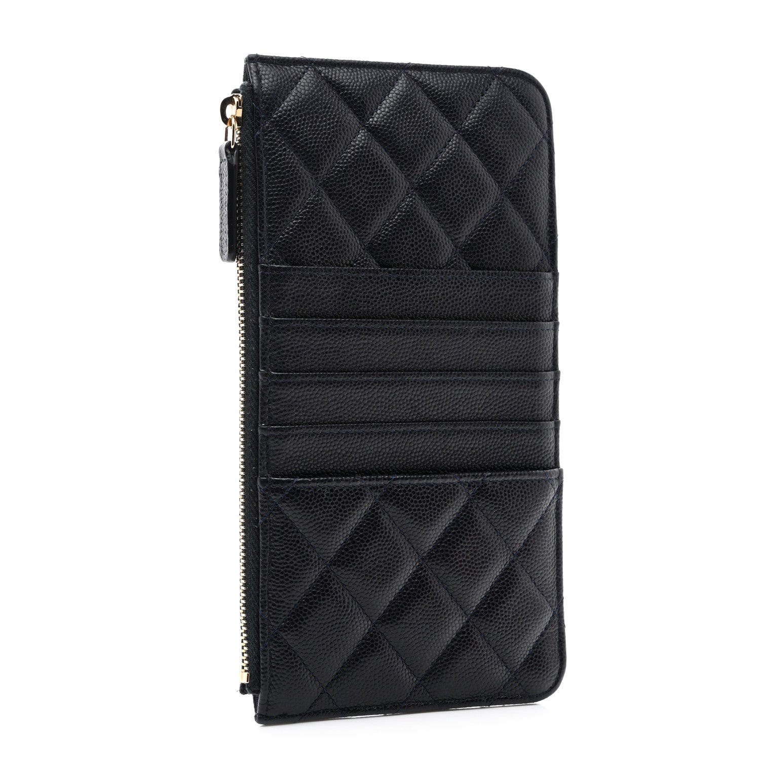 Chanel Caviar Quilted Classic iPhone Pouch Navy 3 of 8