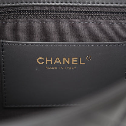 Chanel Shiny Lambskin Quilted Multi Stand Flap Grey 6 of 13