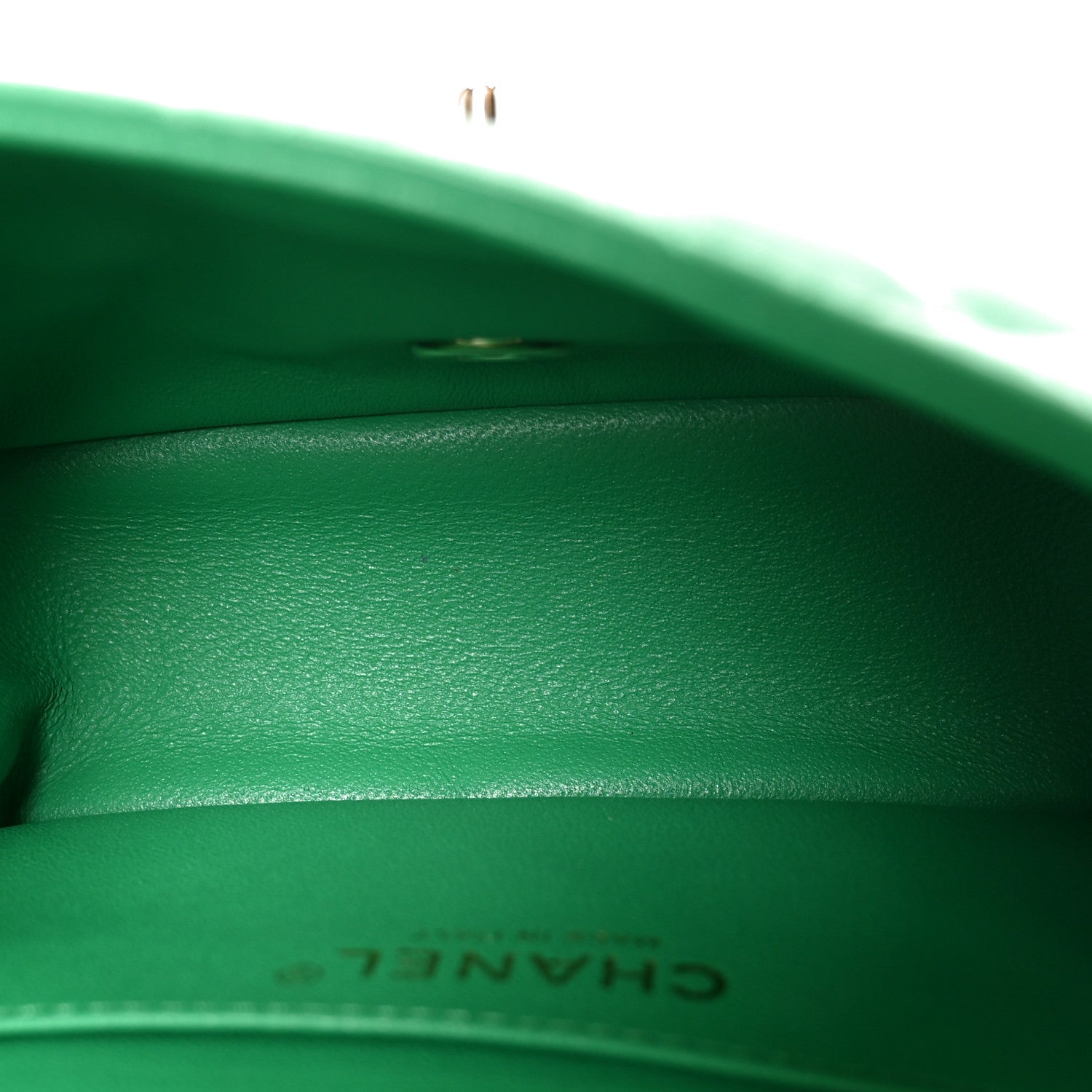 Chanel Lambskin Quilted Mini Square Flap Green 5 of 11