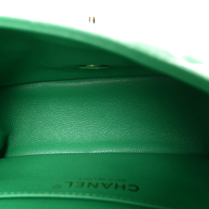 Chanel Lambskin Quilted Mini Square Flap Green 5 of 11
