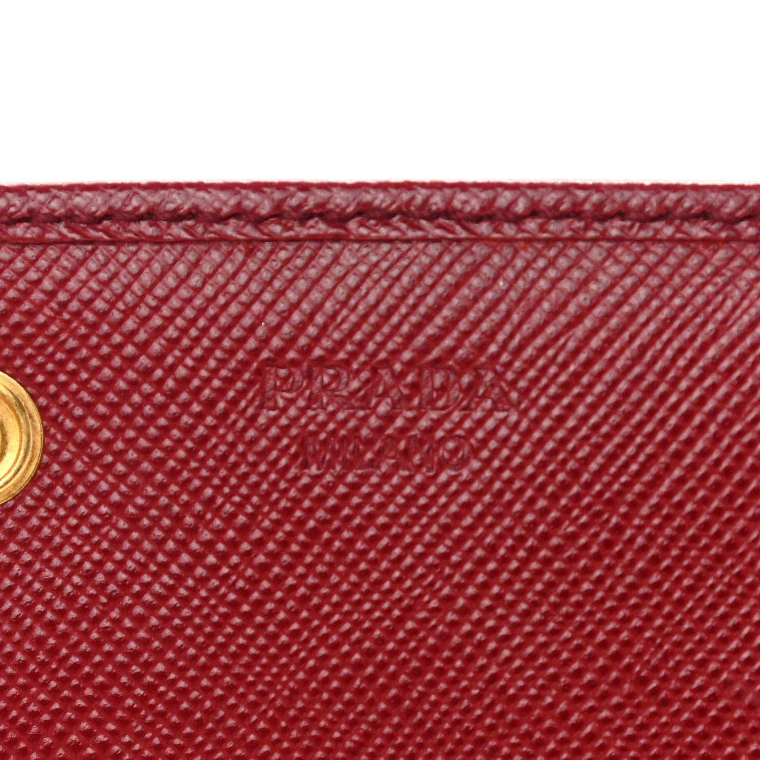 Prada Saffiano Metal Continental Flap Wallet Fuoco 6 of 14