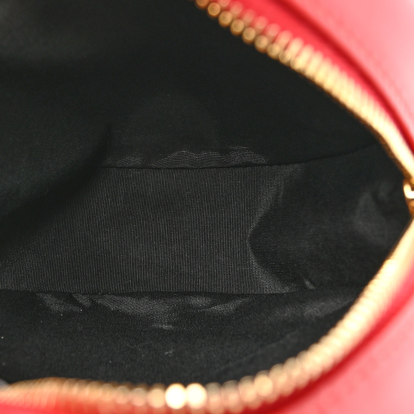 Nappa Quilted La Medusa Round Camera Bag Red