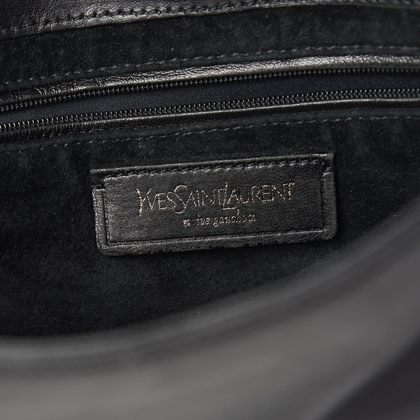Lambskin Horn Messenger Bag Black