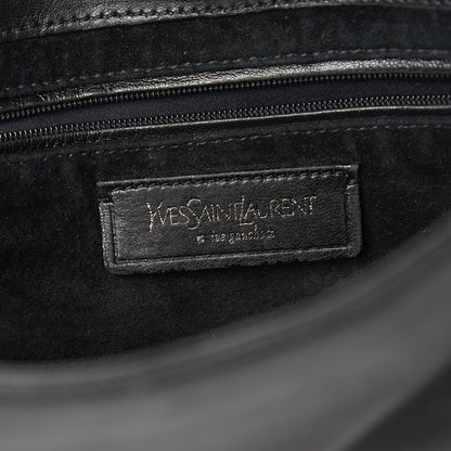 Saint Laurent Lambskin Horn Messenger Bag Black 6 of 17