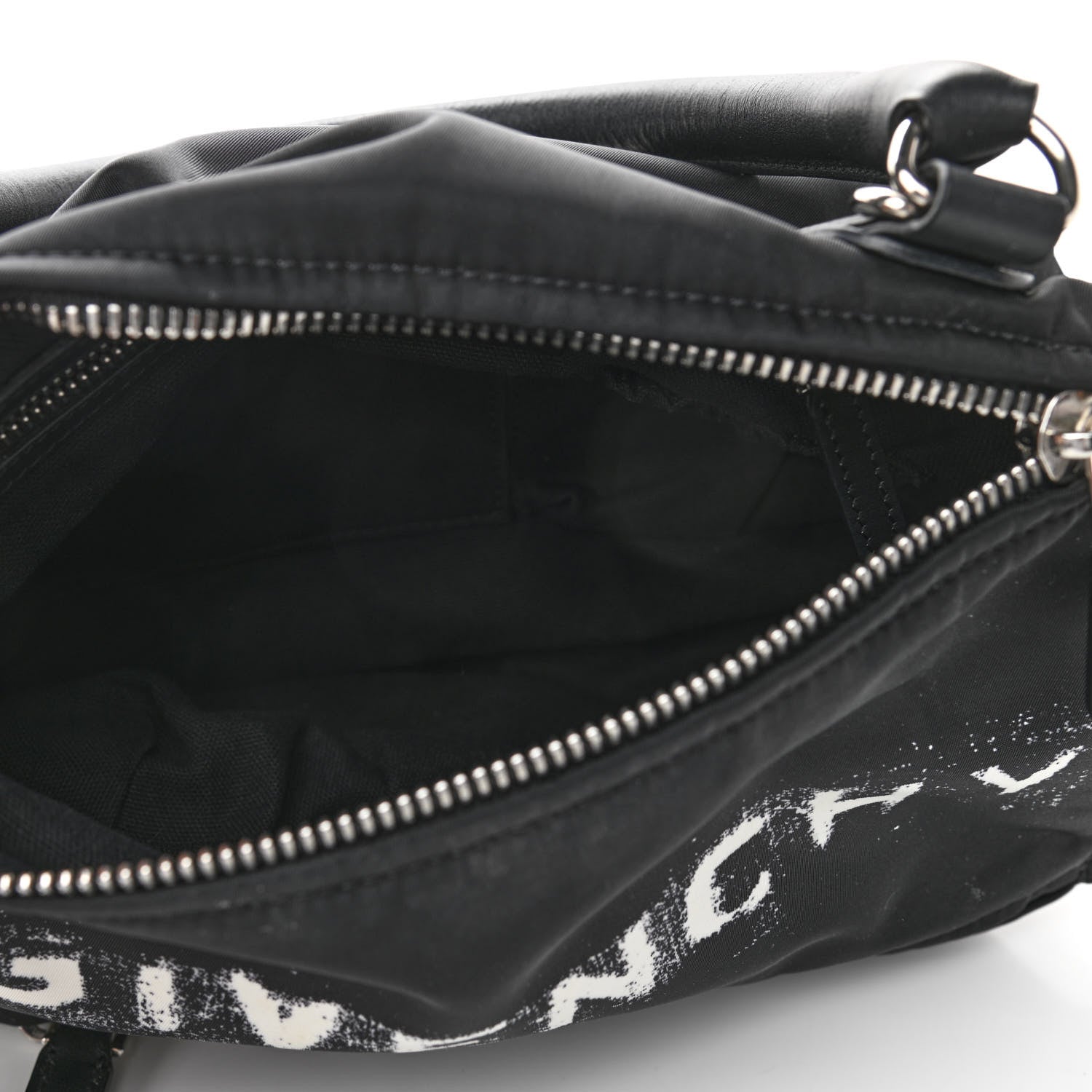Givenchy Nylon Logo Small Pandora Black White 5 of 14