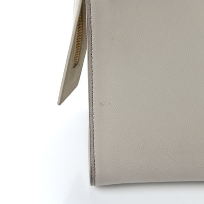 Saint Laurent Shiny Calfskin Small Uptown Tote Crema Soft 11 of 11