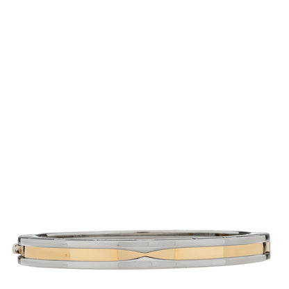 Bulgari 18K Yellow Gold Stainless Steel B.Zero1 Bangle Bracelet 1 of 4
