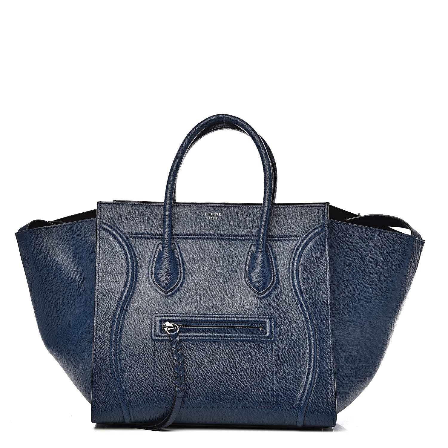 Celine Grained Calfskin Medium Phantom Luggage Deepsea 1 of 13