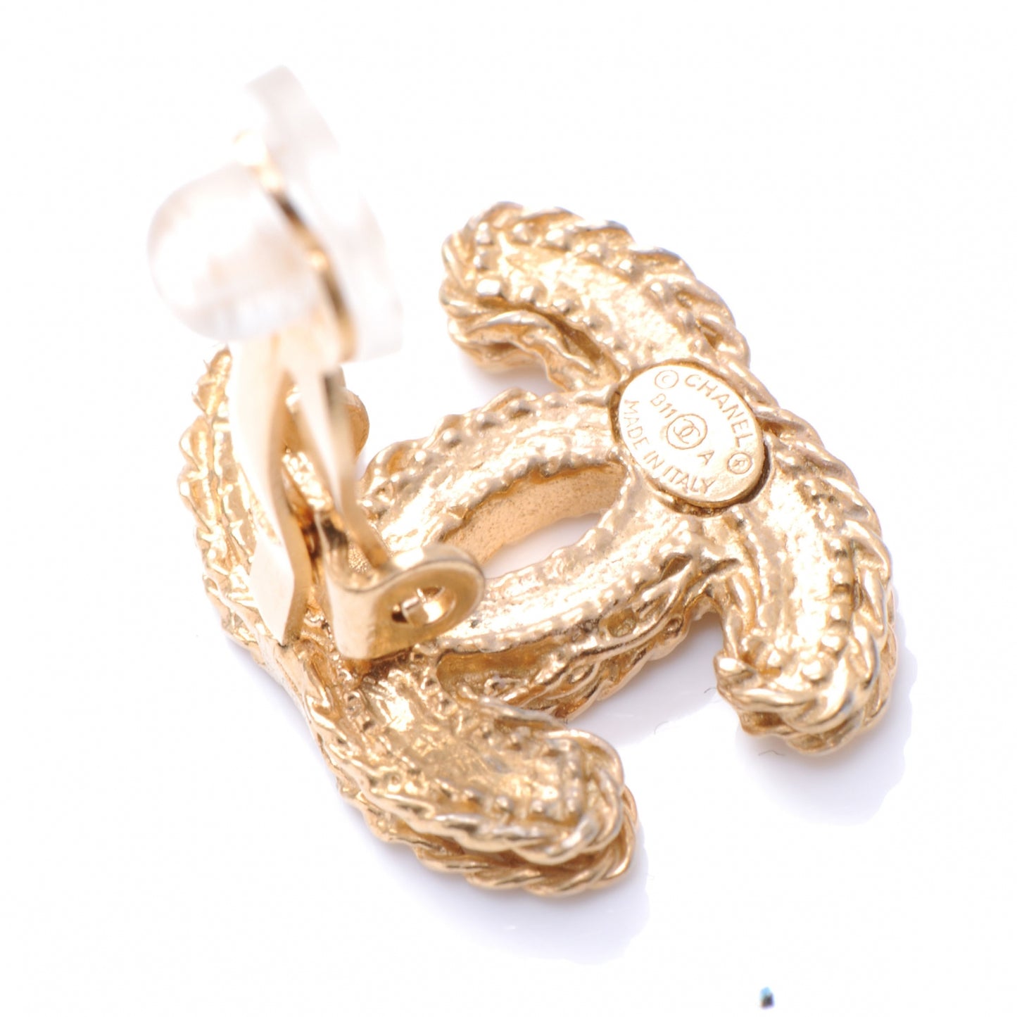 CC Chain Clip On Earrings
