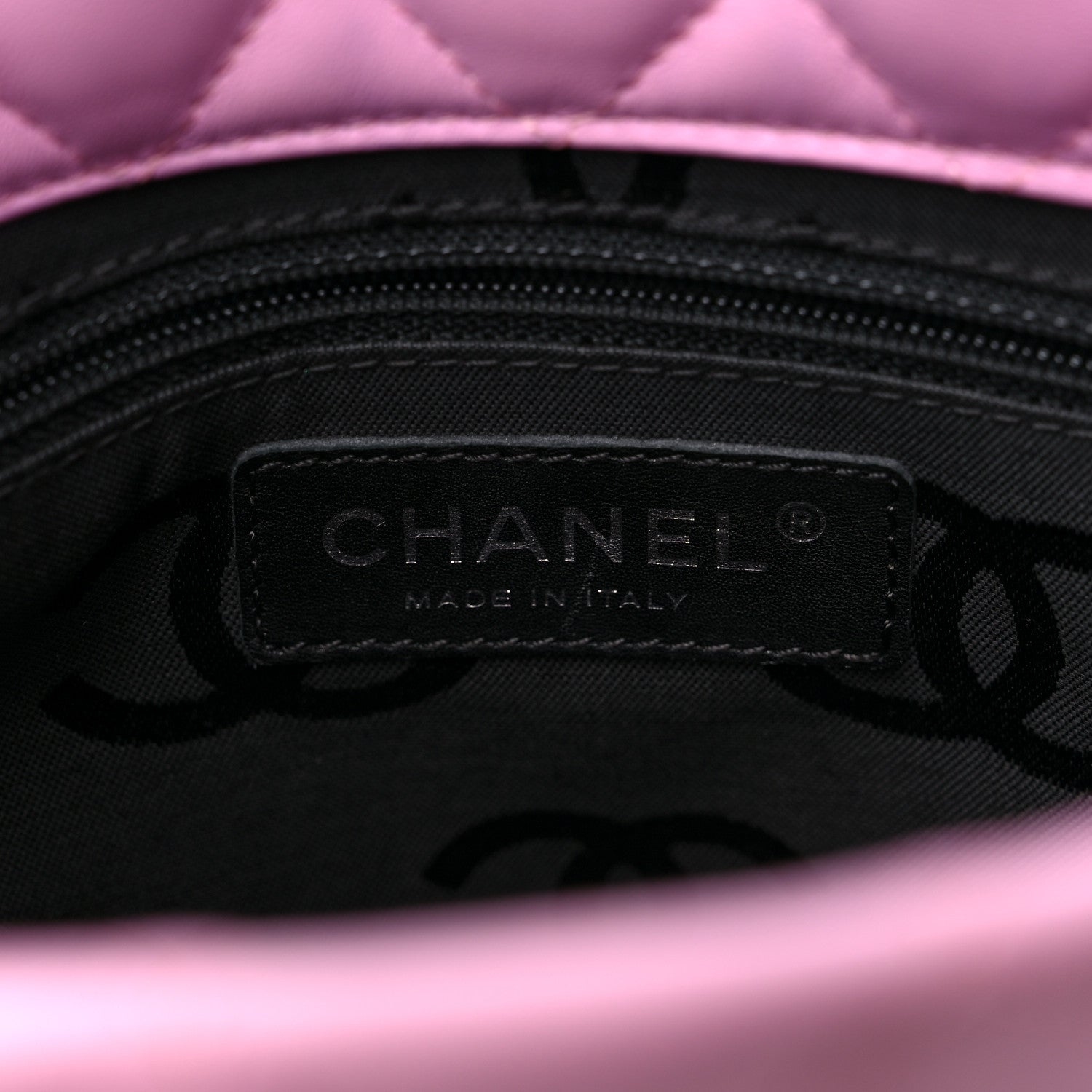 Chanel Calfskin Quilted Small Cambon Tote Pink Black 6 of 14