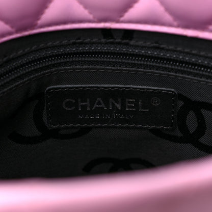 Chanel Calfskin Quilted Small Cambon Tote Pink Black 6 of 14