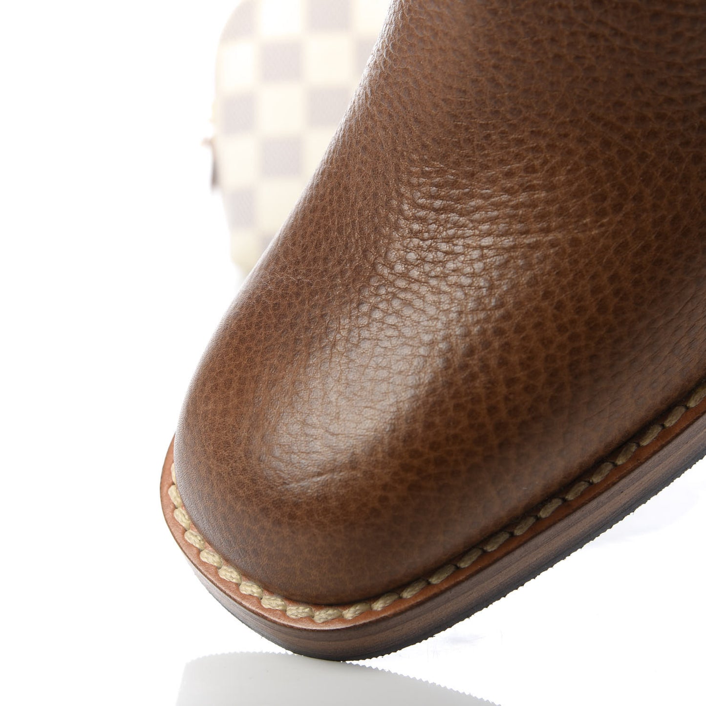 GG Monogram Calfskin Lola Tall Boots 39 Beige Ruggine Cuir
