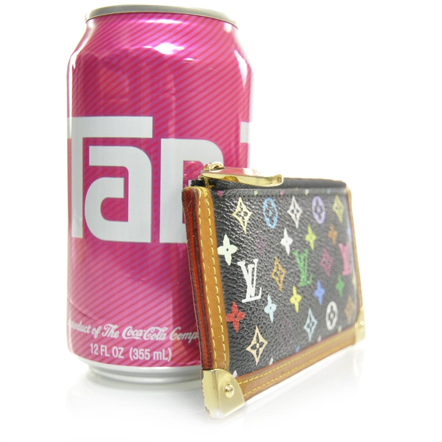 Monogram Multicolor Key Pouch Black
